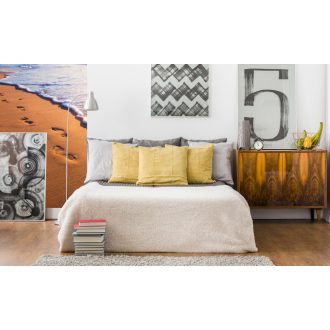 Lábnyomok a homokban, poszter tapéta 150*250 cm