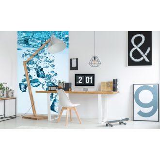 Jégkocka a vízben, poszter tapéta 150*250 cm