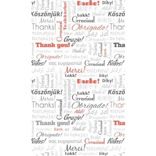 Köszönjük - a világ nyelvein, poszter tapéta 150*250 cm