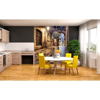 Esős utcakép, poszter tapéta 225*250 cm