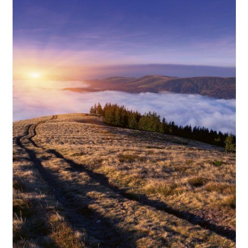 Naplemente a hegyről, poszter tapéta 375*250 cm