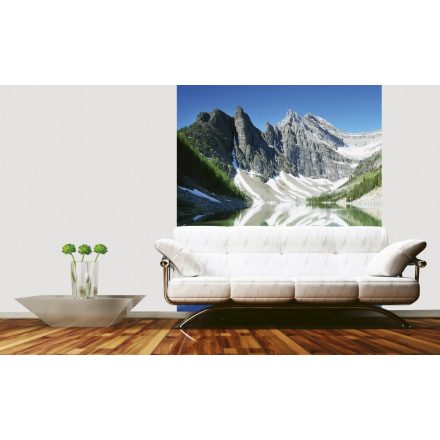 Hegy tükröződése a patakban, poszter tapéta 225*250 cm
