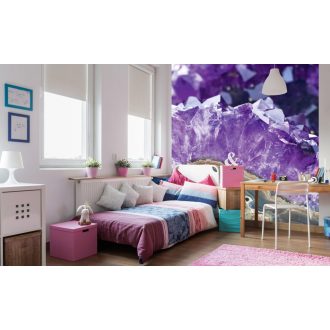 Lila kristály, poszter tapéta 225*250 cm