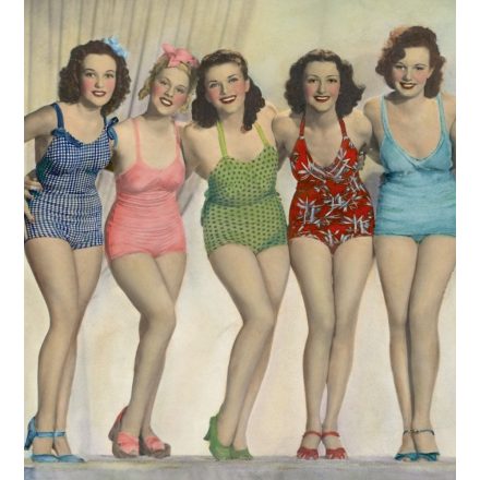 Vintage nők, poszter tapéta 225*250 cm
