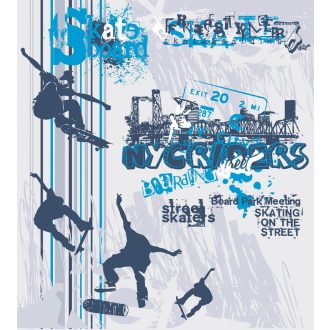 Skate boarding, poszter tapéta 225*250 cm