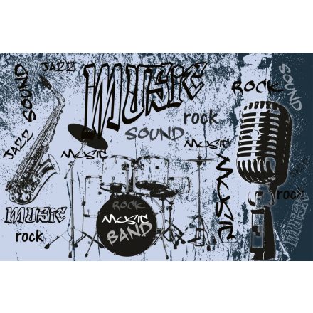 Rock - zene - banda, poszter tapéta 375*250 cm