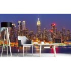 Kivilágított felhőkarcolók, poszter tapéta 375*250 cm