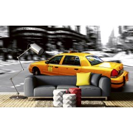 Sárga taxi, poszter tapéta 375*250 cm
