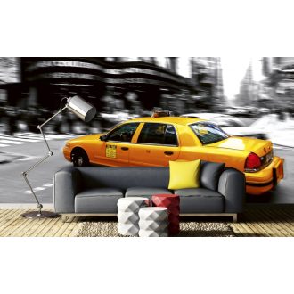 Sárga taxi, poszter tapéta 375*250 cm