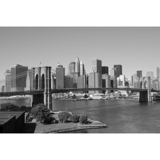 Fekete fehér New-York, poszter tapéta 375*250 cm