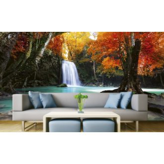 Őszi vízesés, poszter tapéta 375*250 cm