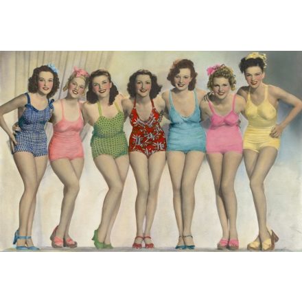 Vintage nők, poszter tapéta 375*250 cm