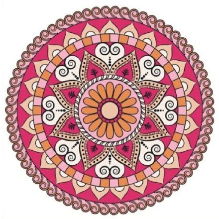 Mandala3, sztatikus ablakmatrica