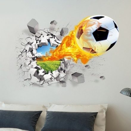 Faltörő focilabda falmatrica a Dekoráció Webáruház kínálatából