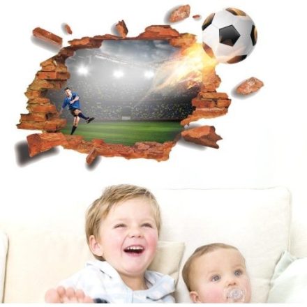 3D focilabda, faltörő falmatrica a Dekoráció Webáruházban